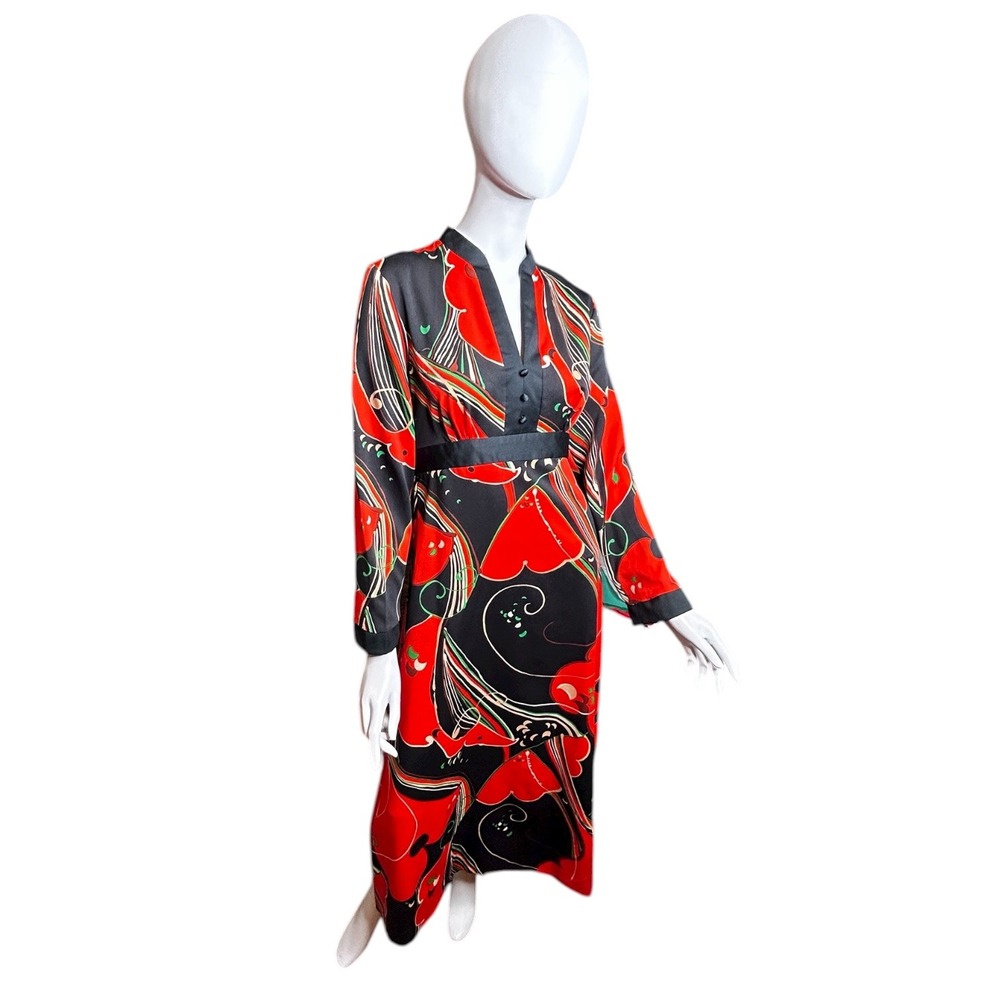 Vintage 70s Tori Richard Honolulu Liberty House Maxi Dress Medium